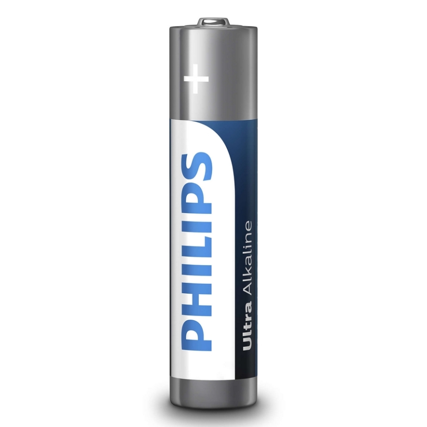 Philips LR03E4B/10 - 4 pçs Pilha alcalina AAA ULTRA ALKALINE 1,5V 1250mAh