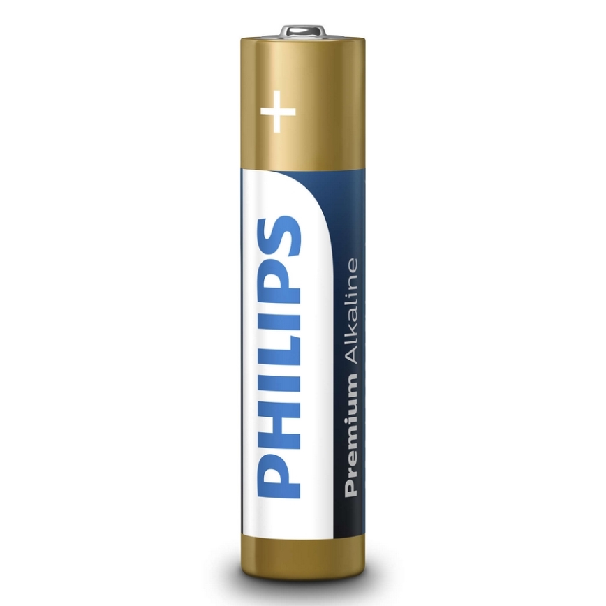 Philips LR03M4B/10 - 4 pçs Pilha alcalina AAA PREMIUM ALKALINE 1,5V 1320mAh