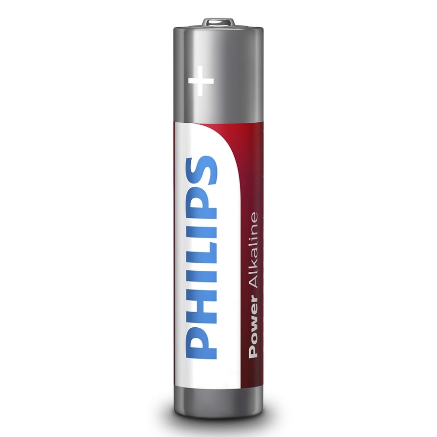 Philips LR03P12W/10 - 12 pçs Pilha alcalina AAA POWER ALKALINE 1,5V 1150mAh