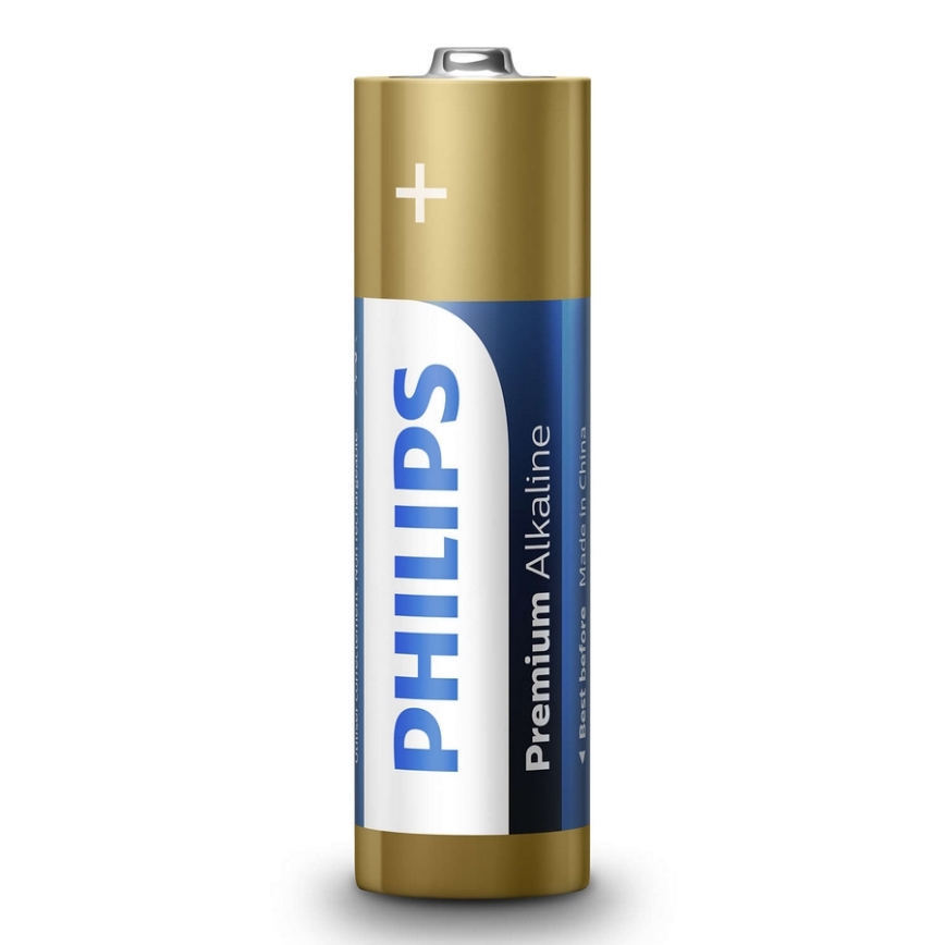 Philips LR6M4B/10 - 4 pçs Pilha alcalina AA PREMIUM ALKALINE 1,5V 3200mAh
