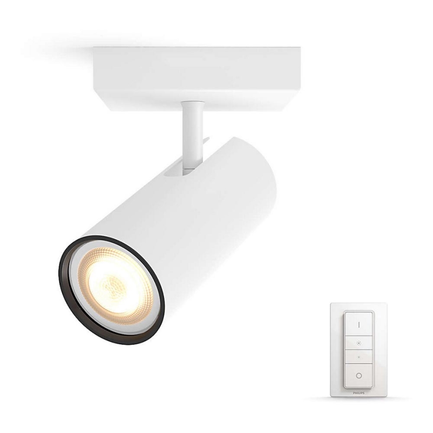 Philips - Luminária de embutir LED regulável Hue BURATTO 1xGU10/5,5W + comando à distância