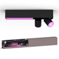 Philips - Luminária de embutir LED RGBW regulável Hue CENTRIS 2xGU10/4,2W/230V + LED/11W 2000-6500K