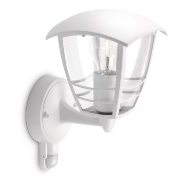 Philips - Luz de parede de exterior com sensor 1xE27/60W IP44
