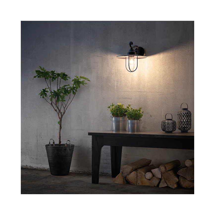Philips Massive - Iluminação de parede exterior 1xE27/60W/230V IP44