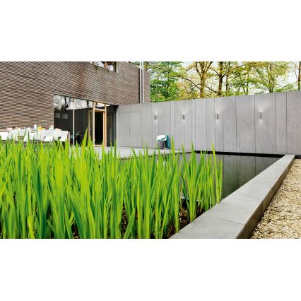 Philips Massive 17102/47/10 - Luz de parede de exterior NANTES 2xGU10/35W/230V IP44