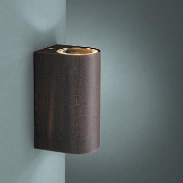 Philips Massive 17102/86/10 - Luz de parede de exterior NANTES 2xGU10/35W/230V IP44