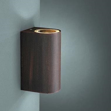 Philips Massive 17102/86/10 - Luz de parede de exterior NANTES 2xGU10/35W/230V IP44