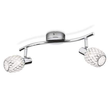 Philips Massive - Foco 2xG9/28W/230V cromo brilhante