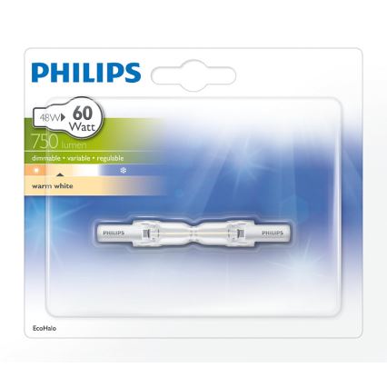 Philips Massive - Lâmpada de halogéneo R7S/48W/230V 78 mm