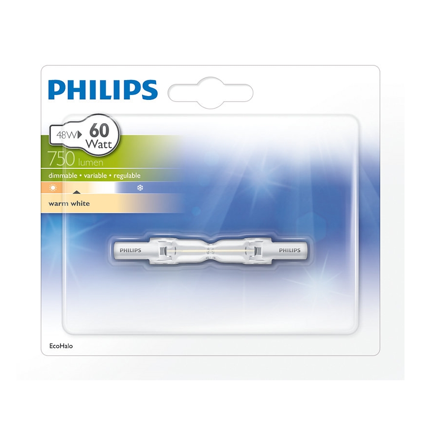 Philips Massive - Lâmpada de halogéneo R7S/48W/230V 78 mm