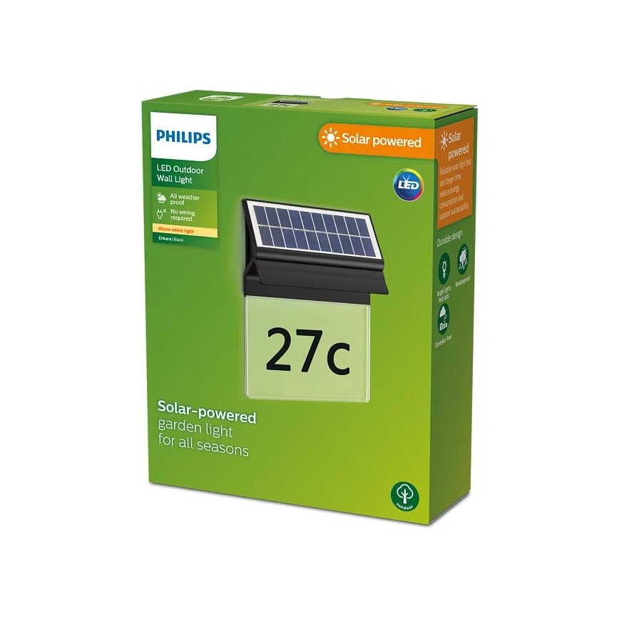 Philips - Número de casa solar LED ENKARA LED/0,2W/3,7V IP44