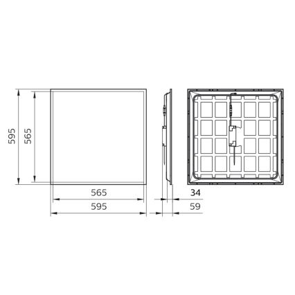 Philips - Painel de encastrar LED LED/34W/230V 4000K UGR&lt;22 IP40