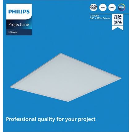 Philips - Painel de encastrar LED PROJECTLINE LED/36W/230V 59,5x59,5 cm