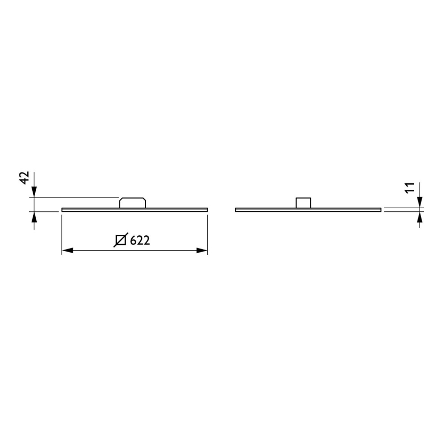Philips - Painel embutido LED CORELINE LED/36W/230V 4000K IP44