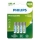 Philips R03B4RTU10/10 - 4 Pilhas recarregáveis AAA NiMH/1,2V/1000 mAh
