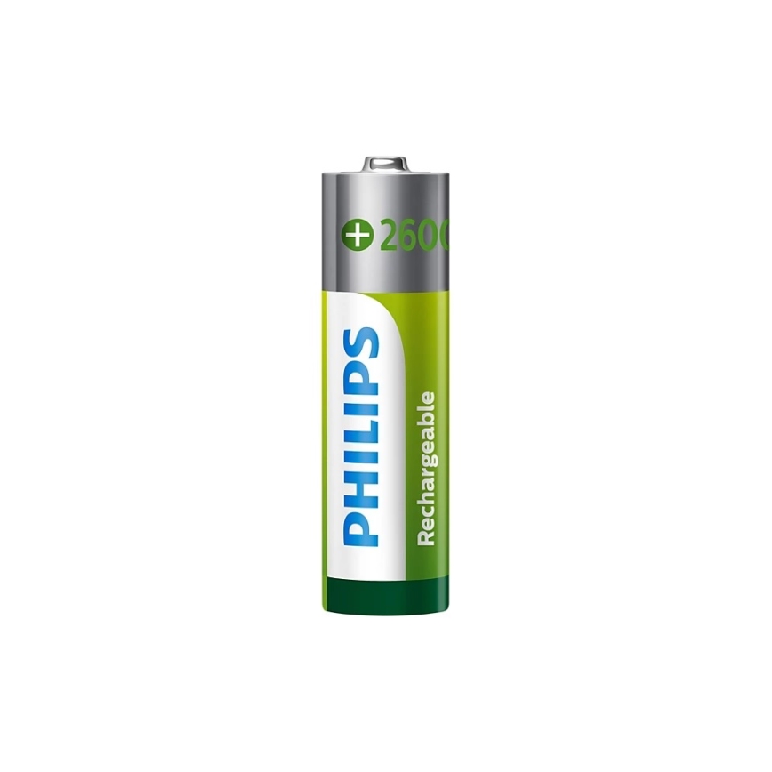 Philips R6B2A260/10 - 2 pçs Pilha recarregável AA MULTILIFE NiMH/1,2V/2600 mAh