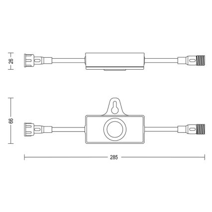 Philips - Sensor exterior com um temporizador GARDENLINK 24V IP67