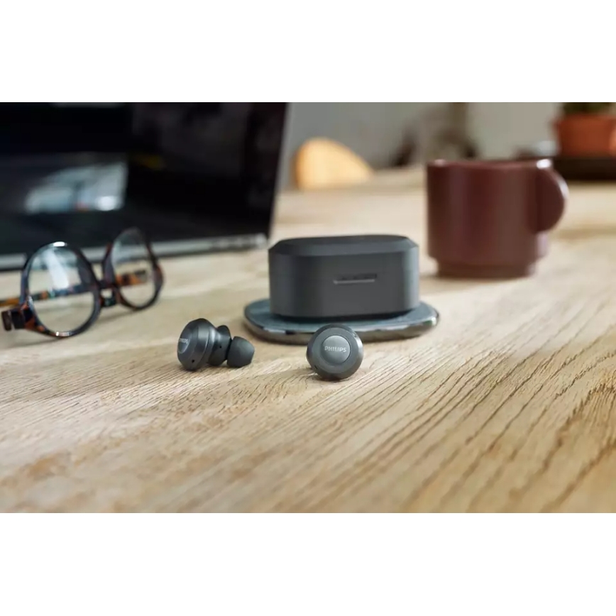 Philips TAT8505BK/00 - Auscultadores sem fios IPX4 preto