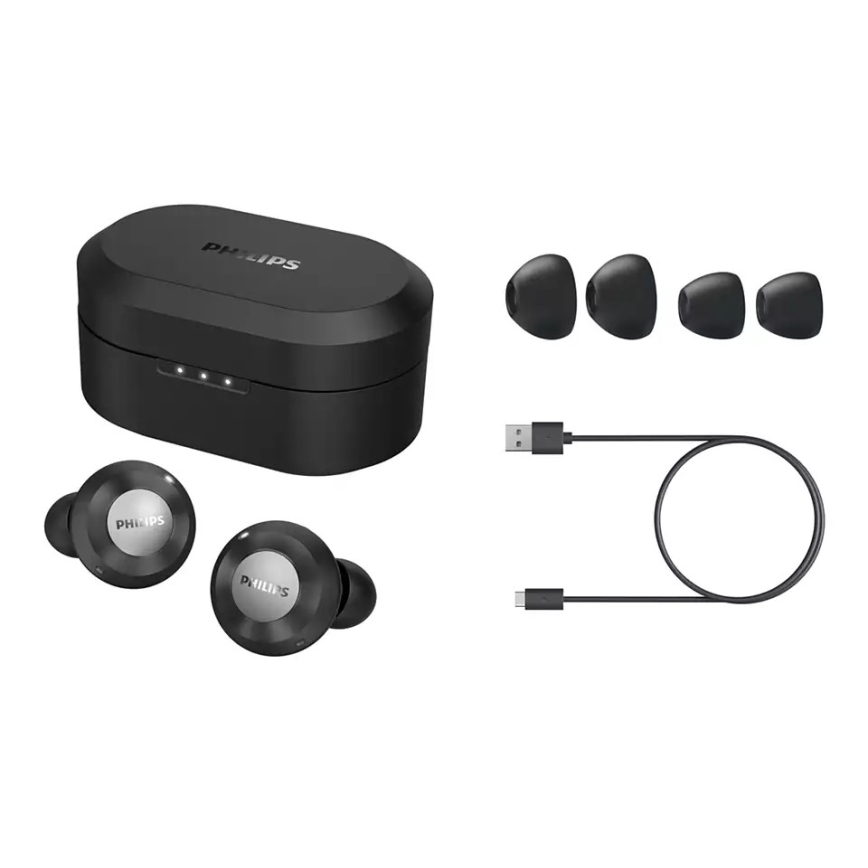 Philips TAT8505BK/00 - Auscultadores sem fios IPX4 preto
