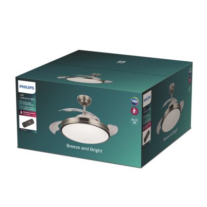 Philips - Ventoinha de teto LED LED/35W/230V 5500/4000/3000K + controlo remoto