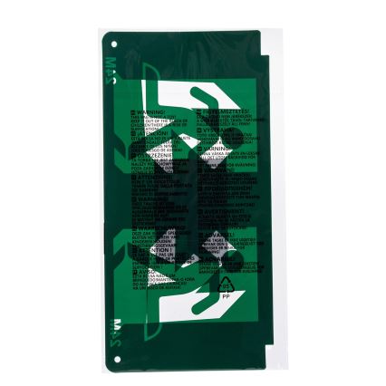 Pictograma para iluminação de emergência 16,2x32,7 cm