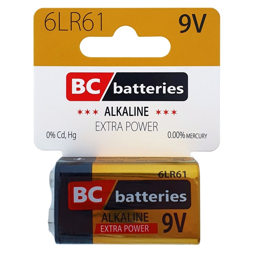 Pilha alcalina 6LR61 EXTRA POWER 9V