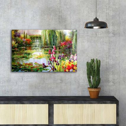 Pintura de parede sobre tela 45x70 cm natureza