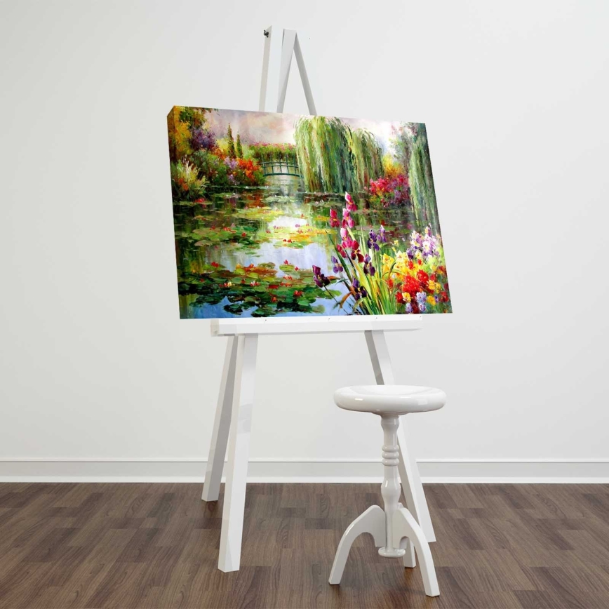 Pintura de parede sobre tela 45x70 cm natureza