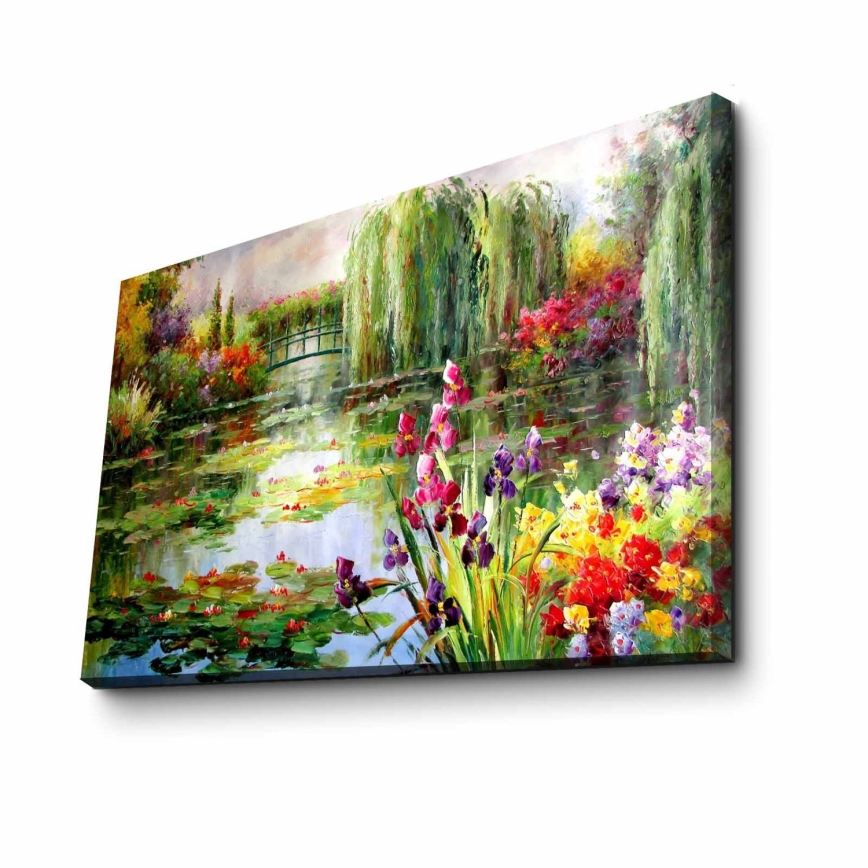Pintura de parede sobre tela 45x70 cm natureza
