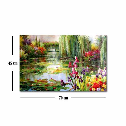 Pintura de parede sobre tela 45x70 cm natureza