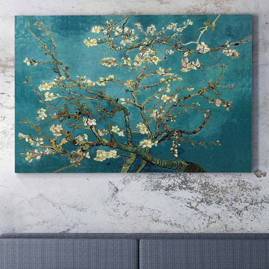 Pintura de parede sobre tela 70x100 cm árvore