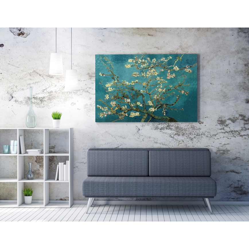 Pintura de parede sobre tela 70x100 cm árvore