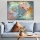 Pintura de parede sobre tela 70x100 cm multicolorido