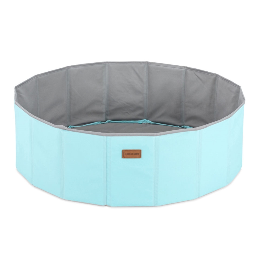 Piscina seca para crianças com bolas diâmetro 80 cm azul/cinzento