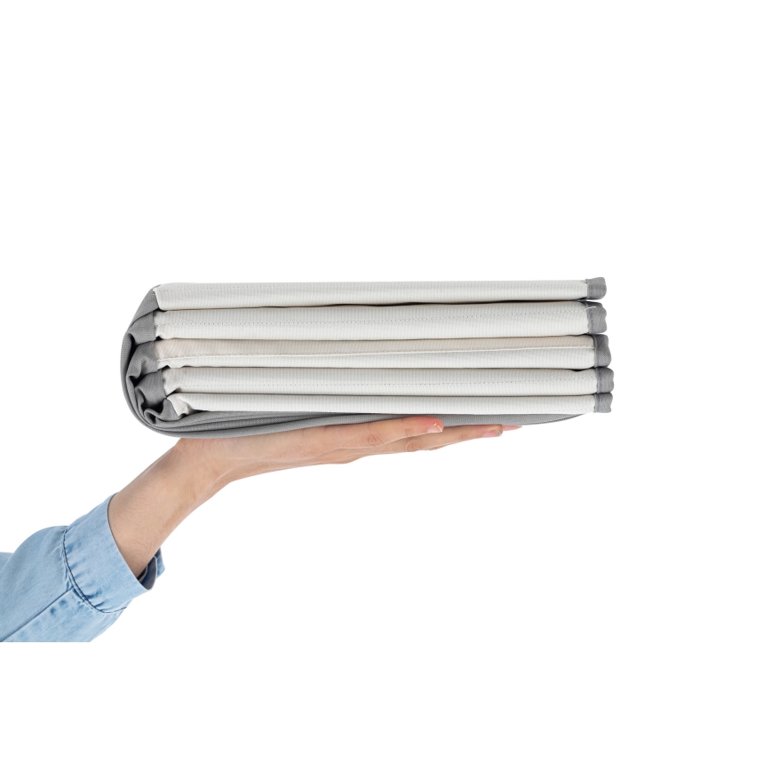 Piscina seca para crianças com bolas diâmetro 80 cm branco/cinzento