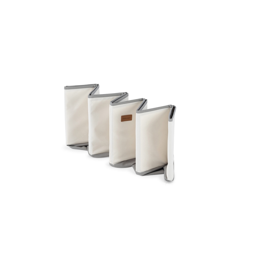 Piscina seca para crianças com bolas diâmetro 80 cm branco/cinzento