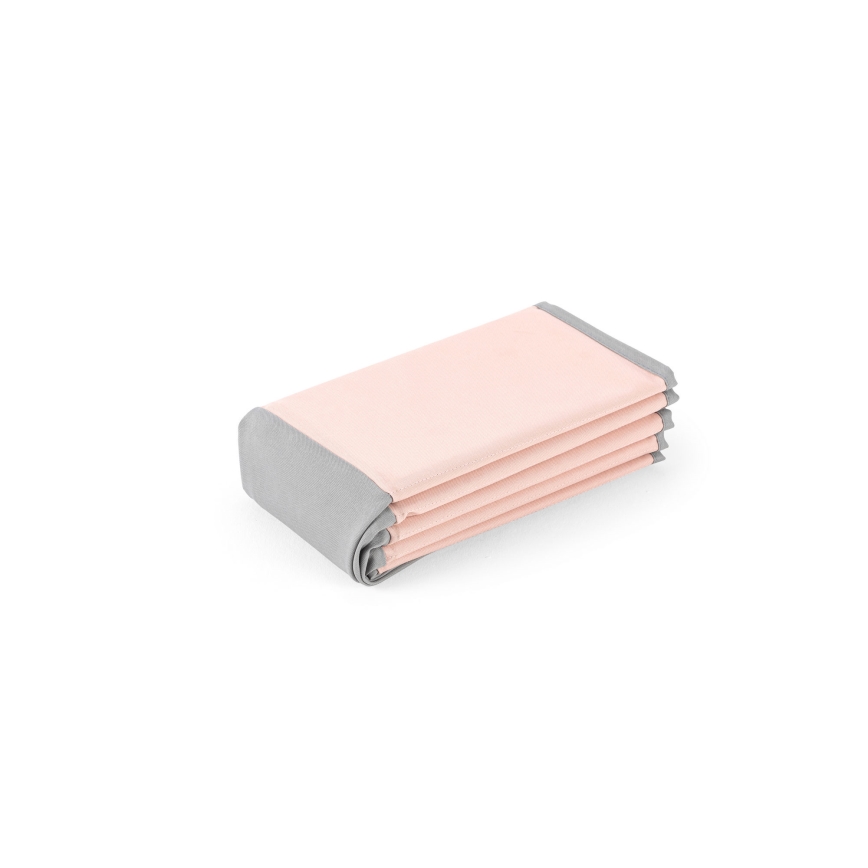 Piscina seca para crianças com bolas diâmetro 80 cm rosa/cinzento