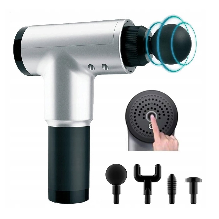 Pistola de massagem recarregável 20W/8,4V 1500 mAh