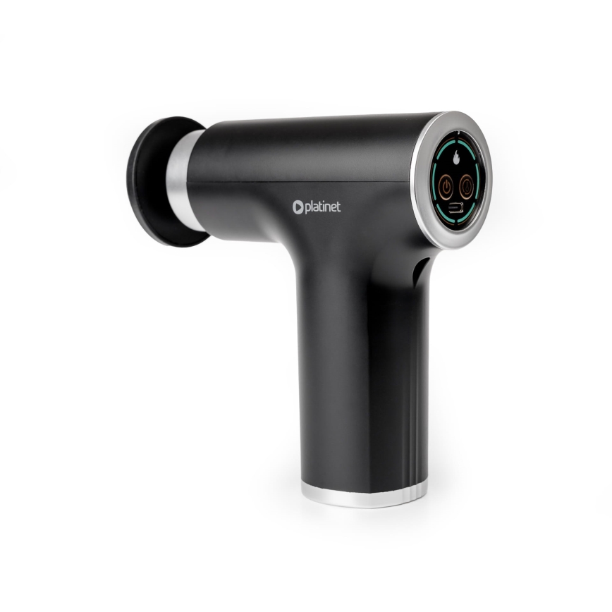 Pistola de massagem recarregável com 9 cabeças 25W/5V 1200 mAh