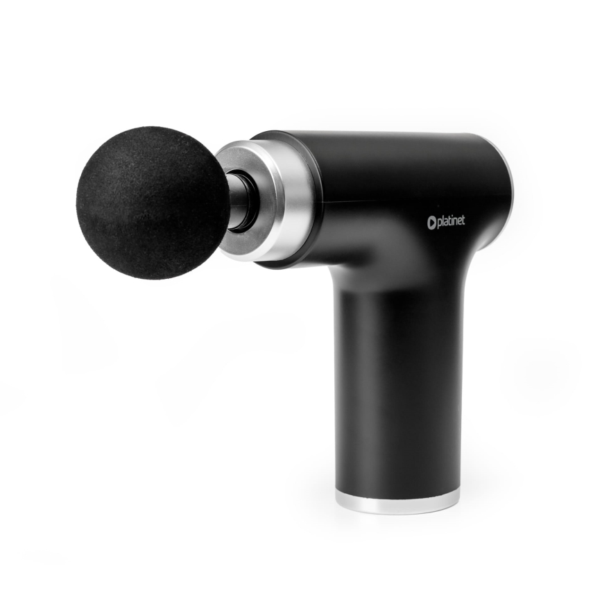 Pistola de massagem recarregável com 9 cabeças 25W/5V 1200 mAh