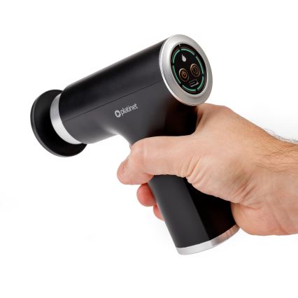 Pistola de massagem recarregável com 9 cabeças 25W/5V 1200 mAh