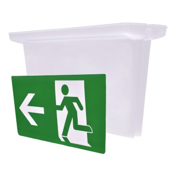 Placa de tecto para iluminação de emergência com pictogramas