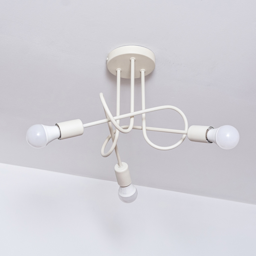 Plafon de teto OXFORD 3xE27/15W/230V creme