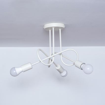 Plafon de teto OXFORD 3xE27/15W/230V creme