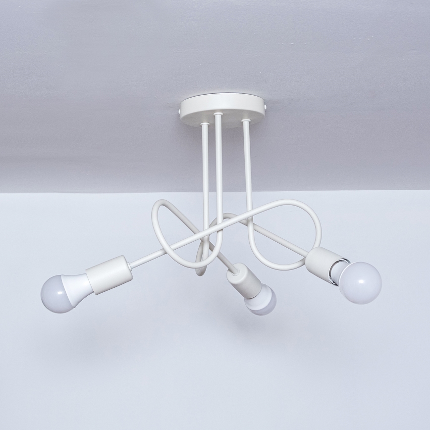 Plafon de teto OXFORD 3xE27/15W/230V creme