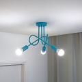 Plafon infantil LED OXFORD 3xE27/15W/230V azul
