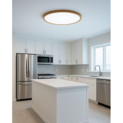 Plafon LED/32W/230V 3000/4000/6500K Ø 40 cm bege