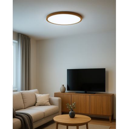 Plafon LED/32W/230V 3000/4000/6500K Ø 40 cm bege