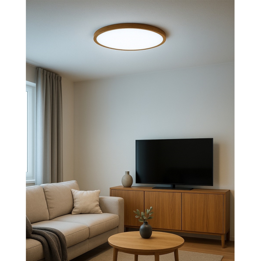 Plafon LED/32W/230V 3000/4000/6500K Ø 40 cm bege