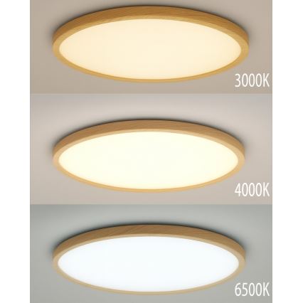 Plafon LED/32W/230V 3000/4000/6500K Ø 40 cm bege